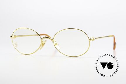 Cartier Saturne - M 90's Frame 22ct Gold Plated Details
