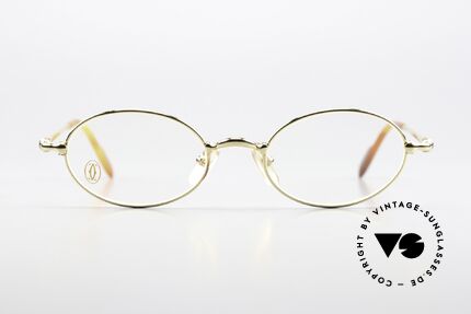 Cartier Filao - S Small Oval 90s Frame 22ct, unisex model of the 'THIN RIM' Collection by Cartier, Made for Men and Women