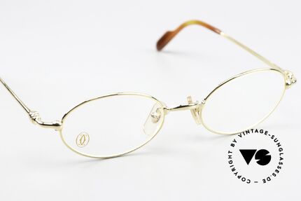 Cartier Filao - S Small Oval 90s Frame 22ct, NO retro eyeglasses; an old original from app. 1999!, Made for Men and Women