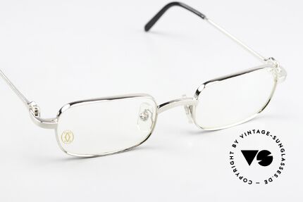 Cartier Dreamer 90s Frame Brushed Platinum, unworn rarity with full original Cartier packaging, Made for Men and Women