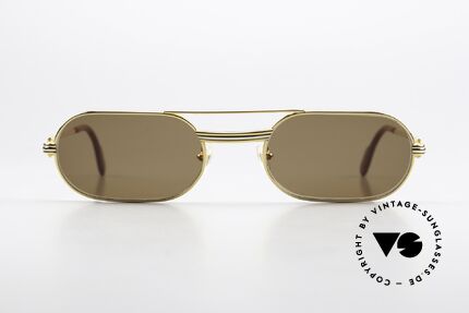 Cartier MUST LC - S Anti-Reflective Sun Lenses, this pair with Louis Cartier decor, SMALL 53/20, 130, Made for Men and Women