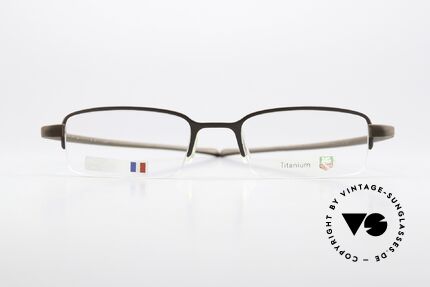 Tag Heuer 3203 Reflex Semi Rimless Titan Frame, extremely sporty half rimless eyeglasses for men, Made for Men