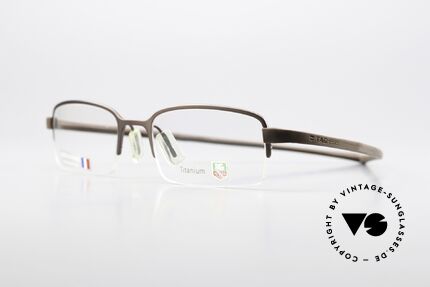 Tag Heuer 3203 Reflex Semi Rimless Titan Frame, with “racing” temples made of elastomer rubber, Made for Men