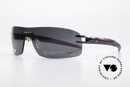 Tag Heuer L-Type 0452 Alligator Leather Shades, color-code 03 = Anthracite Ceramic / Purple Leather, Made for Men