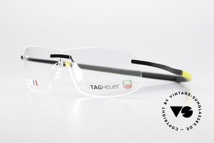 Tag Heuer 3533 Reflex Rimless Sports Eyewear, with “racing” temples made of elastomer rubber, Made for Men