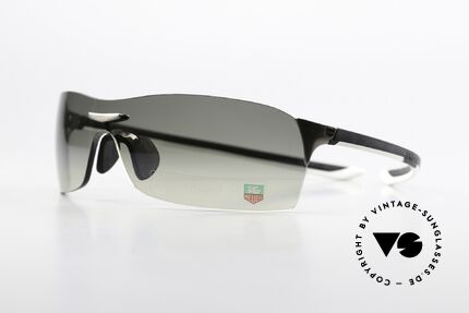 Tag Heuer 5508 Reflex Rimless Avantgarde Shades, with “racing” temples made of elastomer rubber, Made for Men