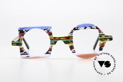 Wissing 2854 Crazy Colorful Eyeglasses, a great combination of art and craftsmanship, Made for Men and Women