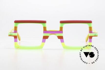 Wissing 3273 Crazy Colorful Specs Square, a great combination of art and craftsmanship, Made for Men and Women