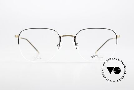 Götti Averi Semi Rimless Titan Frame, semi-rimless titanium frame, MADE IN JAPAN!, Made for Men and Women