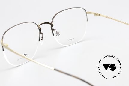 Götti Averi Semi Rimless Titan Frame, the orig. DEMO lenses can be exchanged as desired, Made for Men and Women