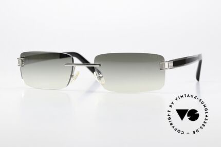 Fred Hawai F1 Square Rimless Sunglasses Details