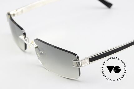 Fred Hawai F1 Square Rimless Sunglasses, unique LUXURY sunglasses with flexible spring hinges, Made for Men