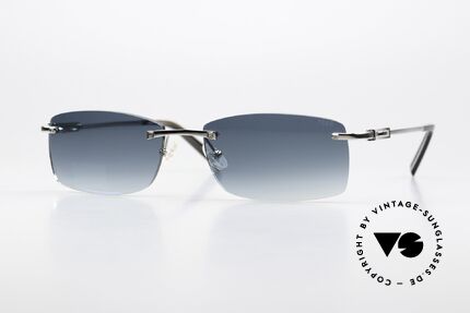 Fred Cayman F6 Rimless Sunglasses Square Details