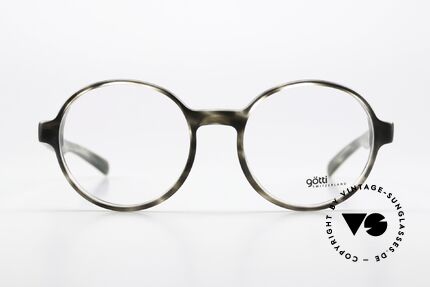 Götti Werry Designer Frame From 2016, acetate glasses in timeless round shape; unisex, Made for Men and Women