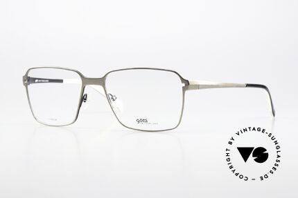 Götti Yvo Striking Titan And Black, Götti / Goetti glasses Yvo, GUN-B, size 55/17, Made for Men