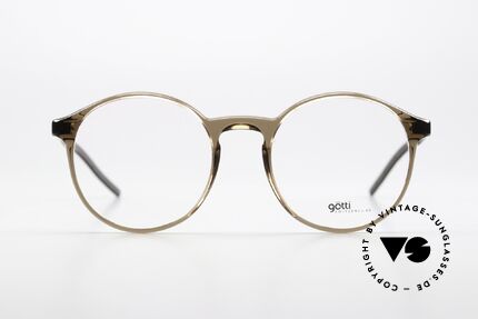 Götti Samsa Timeless Panto Eyewear, full-rim glasses with metal temples in top quality, Made for Men and Women