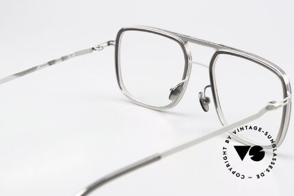 Mykita Elgard Very Striking Men's Glasses, very interesting color 853 = silver / grey-translucent, Made for Men