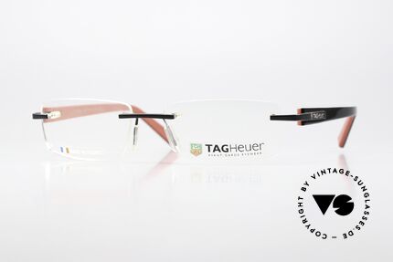 Tag Heuer 8104 Trends Red Black Racing Frame, Tag Heuer glasses mod. 8104, col. 012, size 56-17, Made for Men