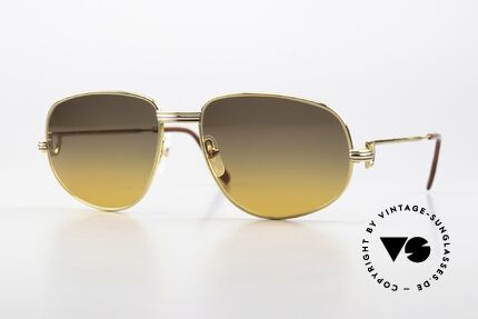 Cartier Romance LC - M 22ct Gold-Plated Frame 80's, vintage Cartier sunglasses; model ROMANCE Louis Cartier, Made for Men and Women