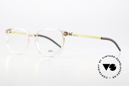 Götti Smith Pale Pink Frame Front, frame front in feminine SOFT PINK + gold temples, Made for Women