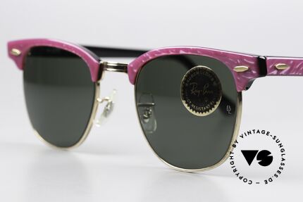 Ray Ban Clubmaster Bausch & Lomb USA Shades, ladies version with "electric raspberry" coloring, Made for Women