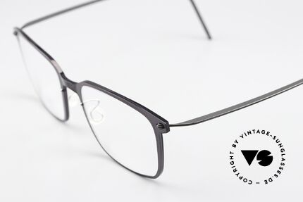 Lindberg 6522 NOW Blue Gray Front Translucid, col. C06 / PU9: blue-gray front with dark gray temples, Made for Women