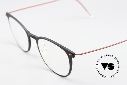 Lindberg 6529 NOW Matte Black And Dark Red, high quality composite material & titanium temples, Made for Women