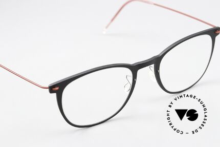 Lindberg 6529 NOW Matte Black And Dark Red, can already be described as 'vintage Lindberg' frame, Made for Women