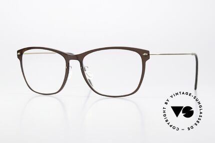 Lindberg 6525 NOW Brown Front Golden Temples, Lindberg eyeglasses from the NOW or N.O.W. series, Made for Women