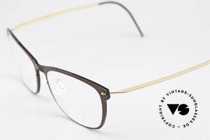 Lindberg 6525 NOW Brown Front Golden Temples, high quality composite material (made in Denmark), Made for Women