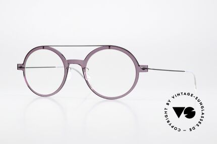 Lindberg 6543 48 NOW Light Purple Frame Front, Lindberg eyeglasses from the NOW or N.O.W. series, Made for Women