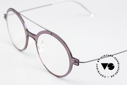 Lindberg 6543 48 NOW Light Purple Frame Front, high quality composite material (made in Denmark), Made for Women