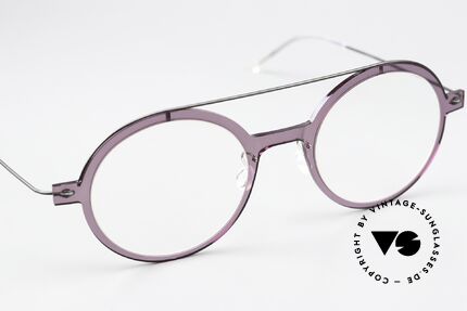 Lindberg 6543 48 NOW Light Purple Frame Front, can already be described as 'vintage Lindberg' frame, Made for Women