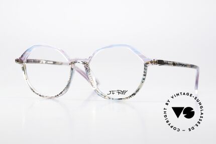 JF Rey JF1496 Soft Pink Pale Blue Pattern, J.F. Rey glasses, model JF1496, col. 7020, size 50-16, Made for Women