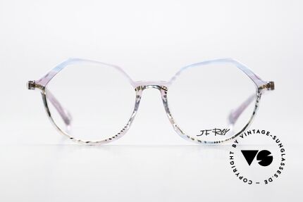 JF Rey JF1496 Soft Pink Pale Blue Pattern, eyewear fashion; which embodies a very unique style, Made for Women