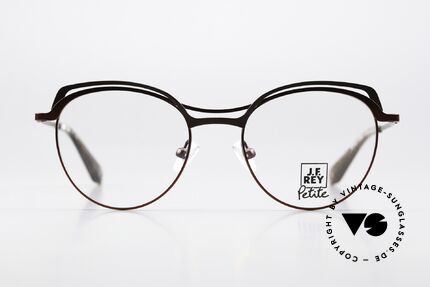 JF Rey PM081 Ladies Frame Ruby & Brown, PM = 'Petite Modèle' eyewear collection for ladies, Made for Women