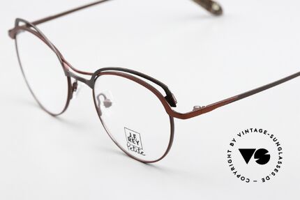 JF Rey PM081 Ladies Frame Ruby & Brown, for minimalist styles and innovative frame materials, Made for Women