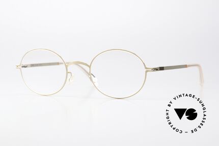 Mykita Nea Oval Frame Champagne, Mykita glasses, model LITE Nea, size 46-21, col 291, Made for Women