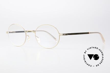 Mykita Nea Oval Frame Champagne, color 291 = champagne/gold = more of a ladies' model, Made for Women