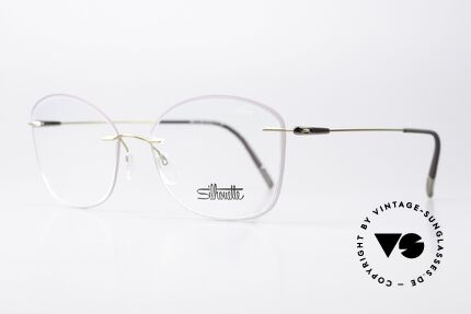 Silhouette 5500 Titan Specs Feminine Shape, fine rimless eyeglasses with feminine demo lenses, Made for Women