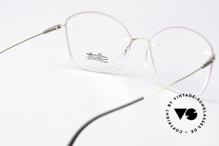 Silhouette 5500 Titan Specs Feminine Shape, really great coloring in delicate lilac / gold / titan, Made for Women