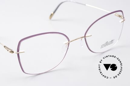 Silhouette 5500 Ladies Frame Purple Rose, unworn eyewear from 2017; minimalistic yet elegant, Made for Women