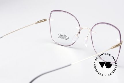 Silhouette 5500 Ladies Frame Purple Rose, delightful frame coloring with purple and rosé gold, Made for Women