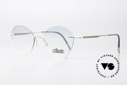 Silhouette 5516 Matt Gold Turquoise Titan, ultra light titanium frame for ideal wearing comfort, Made for Women