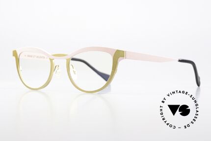 Anne Et Valentin Guimard Frame Soft Pink Matte Gold, the couple Anne (artist) and Valentin (optician), Made for Women