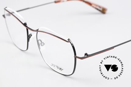 JF Rey JF2921 Ladies Frame In Black Red, for minimalist styles and innovative frame materials, Made for Women