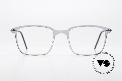 Lindberg 6522 NOW Light Gray Front Translucid, square model 6522, size 50/20, for ladies and gents, Made for Men and Women