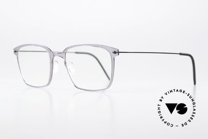 Lindberg 6522 NOW Light Gray Front Translucid, high quality composite material & titanium temples, Made for Men and Women