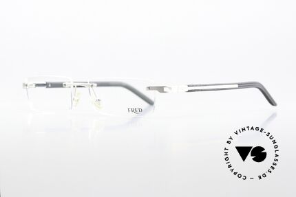 Fred Move 8274 Square Rimless Eyeglasses, rimless; square eyeglasses: distinctive men's glasses, Made for Men