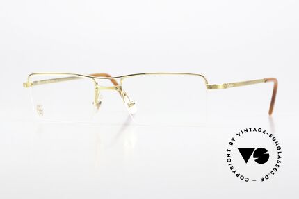 Cartier Semi T-Double Square Titanium Glasses Details